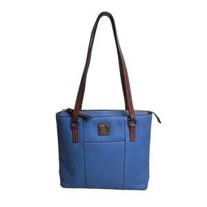 Dooney & Bourke Women's Blue Leather Key Lace Shoulder Bag